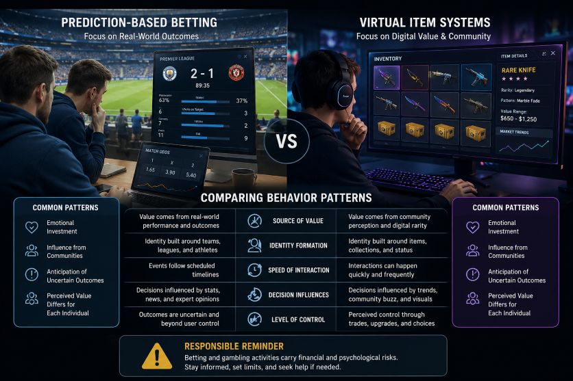 Competitive Mindsets and Risk Patterns: Comparing Prediction-Based Betting With Virtual Item Systems mm2 wagering on mmrbet - Competitive Mindsets and Risk Patterns: Comparing Prediction-Based Betting With Virtual Item Systems